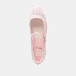 REYES X BYRDIE GOLF WIDE BALLET FLATS PINK PLAID GINGHAM(Reyes X Byrdie Golf Wide Ballet Flats Pink Plaid Gingham) -Dolce Vita Shop DOLCEVITA FLATS REYES PINKPLAIDGINGHAM 06 754a62e0 74d1 4c3c 95e6 2bcc212c1c12