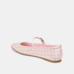 REYES X BYRDIE GOLF WIDE BALLET FLATS PINK PLAID GINGHAM(Reyes X Byrdie Golf Wide Ballet Flats Pink Plaid Gingham) -Dolce Vita Shop DOLCEVITA FLATS REYES PINKPLAIDGINGHAM 09 65e9fe4c 375c 482f bc45 fdcf5297fc21