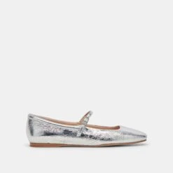 REYES BALLET FLATS SILVER DISTRESSED LEATHER(Reyes Flats Silver Distressed Leather) -Dolce Vita Shop DOLCEVITA FLATS REYES SILVERDISTRESSEDLEATHER 2