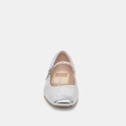 REYES BALLET FLATS SILVER DISTRESSED LEATHER(Reyes Flats Silver Distressed Leather) -Dolce Vita Shop DOLCEVITA FLATS REYES SILVERDISTRESSEDLEATHER 4
