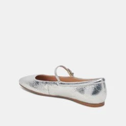 REYES BALLET FLATS SILVER DISTRESSED LEATHER(Reyes Flats Silver Distressed Leather) -Dolce Vita Shop DOLCEVITA FLATS REYES SILVERDISTRESSEDLEATHER 9