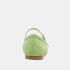 REYES TOE CAP BALLET FLATS LIME SUEDE(Reyes Toe Cap Ballet Flats Lime Suede) -Dolce Vita Shop DOLCEVITA FLATS REYES TOE CAP LIME SUEDE 05