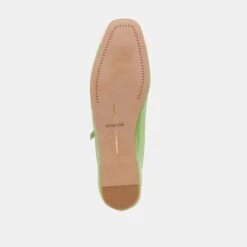 REYES TOE CAP BALLET FLATS LIME SUEDE(Reyes Toe Cap Ballet Flats Lime Suede) -Dolce Vita Shop DOLCEVITA FLATS REYES TOE CAP LIME SUEDE 07