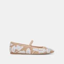 RHODIE BALLET FLATS NATURAL MULTI FLORAL SEQUIN(Rhodie Ballet Flats Natural Multi Floral Sequin)