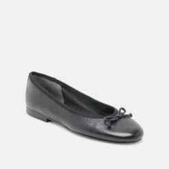 RITLA BALLET FLATS BLACK LEATHER(Ritla Ballet Flats Black Leather) -Dolce Vita Shop DOLCEVITA FLATS RITLA BLACKLEATHER 01