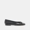 RITLA BALLET FLATS BLACK LEATHER(Ritla Ballet Flats Black Leather)