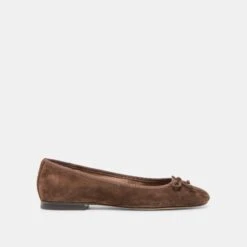RITLA BALLET FLATS DK BROWN SUEDE(Ritla Ballet Flats Dk Brown Suede)