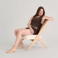 RITLA BALLET FLATS HONEY SUEDE(Ritla Ballet Flats Honey Suede) -Dolce Vita Shop DOLCEVITA FLATS RITLA HONEYSUEDE ONFOOT 01