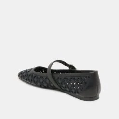 RODNI EYELET PERF BALLET FLATS BLACK LEATHER(Rodni Eyelet Perf Ballet Flats Black Leather) -Dolce Vita Shop DOLCEVITA FLATS RODNIEYELETPERF BLACKLEATHER 09