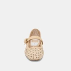 RODNI EYELET PERF BALLET FLATS LT NATURAL WOVEN RAFFIA(Rodni Eyelet Perf Ballet Flats Lt Natural Woven Raffia) -Dolce Vita Shop DOLCEVITA FLATS RODNIEYELETPERF LTNATURALWOVENRAFFIA 04
