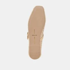 RODNI EYELET PERF BALLET FLATS LT NATURAL WOVEN RAFFIA(Rodni Eyelet Perf Ballet Flats Lt Natural Woven Raffia) -Dolce Vita Shop DOLCEVITA FLATS RODNIEYELETPERF LTNATURALWOVENRAFFIA 07