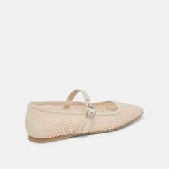RODNI MESH BALLET FLATS CREME WOVEN MESH(Rodni Mesh Ballet Flats Creme Woven Mesh) -Dolce Vita Shop DOLCEVITA FLATS RODNIMESH CREMEWOVENMESH 03