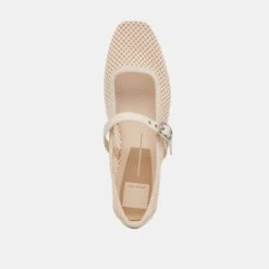 RODNI MESH BALLET FLATS CREME WOVEN MESH(Rodni Mesh Ballet Flats Creme Woven Mesh) -Dolce Vita Shop DOLCEVITA FLATS RODNIMESH CREMEWOVENMESH 06