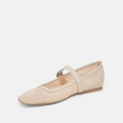 RODNI MESH BALLET FLATS CREME WOVEN MESH(Rodni Mesh Ballet Flats Creme Woven Mesh) -Dolce Vita Shop DOLCEVITA FLATS RODNIMESH CREMEWOVENMESH 08