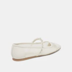 ROLLIN PEARL BALLET FLATS WHITE MESH(Rollin Pearl Ballet Flats White Mesh) -Dolce Vita Shop DOLCEVITA FLATS ROLLINPEARL WHITEMESH 03
