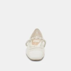 ROLLIN PEARL BALLET FLATS WHITE MESH(Rollin Pearl Ballet Flats White Mesh) -Dolce Vita Shop DOLCEVITA FLATS ROLLINPEARL WHITEMESH 04