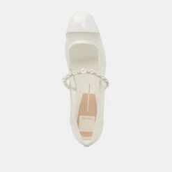 ROLLIN PEARL BALLET FLATS WHITE MESH(Rollin Pearl Ballet Flats White Mesh) -Dolce Vita Shop DOLCEVITA FLATS ROLLINPEARL WHITEMESH 06