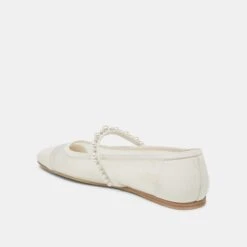 ROLLIN PEARL BALLET FLATS WHITE MESH(Rollin Pearl Ballet Flats White Mesh) -Dolce Vita Shop DOLCEVITA FLATS ROLLINPEARL WHITEMESH 09