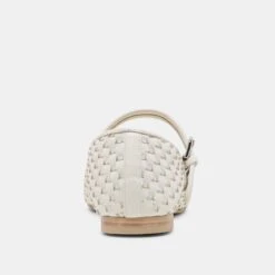 ROSLYN WOVEN BALLET FLATS TRUE WHITE WOVEN LEATHER(Roslyn Woven Ballet Flats True White Woven Leather) -Dolce Vita Shop DOLCEVITA FLATS ROSLYNWOVEN TRUEWHITEWOVENLEATHER 05