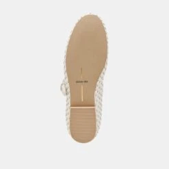 ROSLYN WOVEN BALLET FLATS TRUE WHITE WOVEN LEATHER(Roslyn Woven Ballet Flats True White Woven Leather) -Dolce Vita Shop DOLCEVITA FLATS ROSLYNWOVEN TRUEWHITEWOVENLEATHER 07
