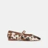ROSLYN BALLET FLATS COCOA TAURUS CALF HAIR(Roslyn Ballet Flats Cocoa Taurus Calf Hair)