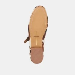 ROSLYN BALLET FLATS COCOA TAURUS CALF HAIR(Roslyn Ballet Flats Cocoa Taurus Calf Hair) -Dolce Vita Shop DOLCEVITA FLATS ROSLYN COCOATAURUSCALFHAIR 07