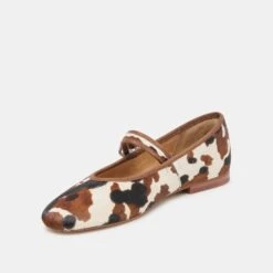 ROSLYN BALLET FLATS COCOA TAURUS CALF HAIR(Roslyn Ballet Flats Cocoa Taurus Calf Hair) -Dolce Vita Shop DOLCEVITA FLATS ROSLYN COCOATAURUSCALFHAIR 09