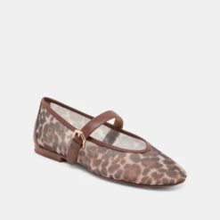 ROSLYN BALLET FLATS LEOPARD MESH(Roslyn Ballet Flats Leopard Mesh) -Dolce Vita Shop DOLCEVITA FLATS ROSLYN LEOPARDMESH 01