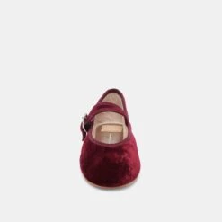 ROSLYN BALLET FLATS WINE VELVET(Roslyn Ballet Flats Wine Velvet) -Dolce Vita Shop DOLCEVITA FLATS ROSLYN WINE VELVET 04