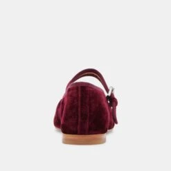 ROSLYN BALLET FLATS WINE VELVET(Roslyn Ballet Flats Wine Velvet) -Dolce Vita Shop DOLCEVITA FLATS ROSLYN WINE VELVET 05