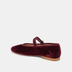 ROSLYN BALLET FLATS WINE VELVET(Roslyn Ballet Flats Wine Velvet) -Dolce Vita Shop DOLCEVITA FLATS ROSLYN WINE VELVET 09