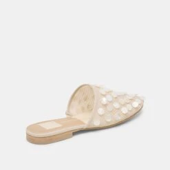 ROVA BEAD FLATS IVORY DISC MESH(Rova Bead Flats Ivory Disc Mesh) -Dolce Vita Shop DOLCEVITA FLATS ROVABEAD IVORYDISCMESH 03