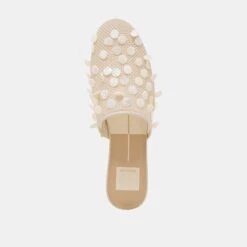 ROVA BEAD FLATS IVORY DISC MESH(Rova Bead Flats Ivory Disc Mesh) -Dolce Vita Shop DOLCEVITA FLATS ROVABEAD IVORYDISCMESH 06