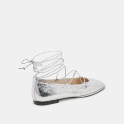 RYDER BALLET FLATS SILVER DISTRESSED LEATHER(Ryder Ballet Flats Silver Distressed Leather) -Dolce Vita Shop DOLCEVITA FLATS RYDER SILVER DISTRESSED LEATHER 03