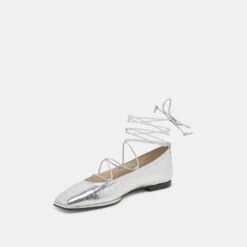 RYDER BALLET FLATS SILVER DISTRESSED LEATHER(Ryder Ballet Flats Silver Distressed Leather) -Dolce Vita Shop DOLCEVITA FLATS RYDER SILVER DISTRESSED LEATHER 08