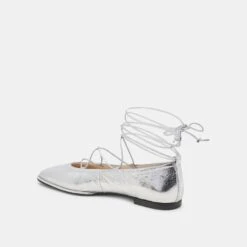 RYDER BALLET FLATS SILVER DISTRESSED LEATHER(Ryder Ballet Flats Silver Distressed Leather) -Dolce Vita Shop DOLCEVITA FLATS RYDER SILVER DISTRESSED LEATHER 09