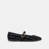 TAMEKA BALLET FLATS BLACK STRIPE MESH(Tameka Ballet Flats Black Stripe Mesh)