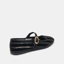 TAMEKA BALLET FLATS BLACK STRIPE MESH(Tameka Ballet Flats Black Stripe Mesh) -Dolce Vita Shop DOLCEVITA FLATS TAMEKA BLACKSTRIPEMESH 03