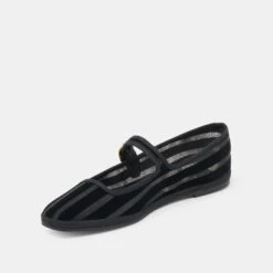 TAMEKA BALLET FLATS BLACK STRIPE MESH(Tameka Ballet Flats Black Stripe Mesh) -Dolce Vita Shop DOLCEVITA FLATS TAMEKA BLACKSTRIPEMESH 08