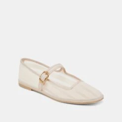 TAMEKA BALLET FLATS BONE STRIPE MESH(Tameka Ballet Flats Bone Stripe Mesh) -Dolce Vita Shop DOLCEVITA FLATS TAMEKA BONESTRIPEMESH 01