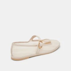 TAMEKA BALLET FLATS BONE STRIPE MESH(Tameka Ballet Flats Bone Stripe Mesh) -Dolce Vita Shop DOLCEVITA FLATS TAMEKA BONESTRIPEMESH 03