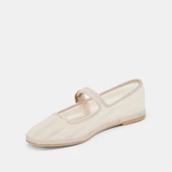 TAMEKA BALLET FLATS BONE STRIPE MESH(Tameka Ballet Flats Bone Stripe Mesh) -Dolce Vita Shop DOLCEVITA FLATS TAMEKA BONESTRIPEMESH 08