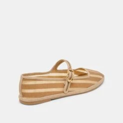TAMEKA BALLET FLATS TAN STRIPE MESH(Tameka Ballet Flats Tan Stripe Mesh) -Dolce Vita Shop DOLCEVITA FLATS TAMEKA TANSTRIPEMESH 03