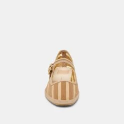 TAMEKA BALLET FLATS TAN STRIPE MESH(Tameka Ballet Flats Tan Stripe Mesh) -Dolce Vita Shop DOLCEVITA FLATS TAMEKA TANSTRIPEMESH 04