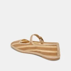 TAMEKA BALLET FLATS TAN STRIPE MESH(Tameka Ballet Flats Tan Stripe Mesh) -Dolce Vita Shop DOLCEVITA FLATS TAMEKA TANSTRIPEMESH 09