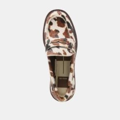 TIGGY LOAFERS COCOA TAURUS CALF HAIR(Tiggy Loafers Cocoa Taurus Calf Hair) -Dolce Vita Shop DOLCEVITA FLATS TIGGY COCOA TAURUS CALFHAIR 06