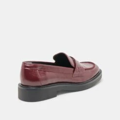 TIGGY LOAFERS OXBLOOD CRINKLE PATENT(Tiggy Loafers Oxblood Crinkle Patent) -Dolce Vita Shop DOLCEVITA FLATS TIGGY OXBLOOD CRINKLE PATENT 03