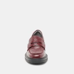 TIGGY LOAFERS OXBLOOD CRINKLE PATENT(Tiggy Loafers Oxblood Crinkle Patent) -Dolce Vita Shop DOLCEVITA FLATS TIGGY OXBLOOD CRINKLE PATENT 04