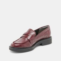TIGGY LOAFERS OXBLOOD CRINKLE PATENT(Tiggy Loafers Oxblood Crinkle Patent) -Dolce Vita Shop DOLCEVITA FLATS TIGGY OXBLOOD CRINKLE PATENT 09