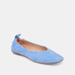 VINNIE BALLET FLATS DUSTY BLUE SUEDE(Vinnie Ballet Flats Dusty Blue Suede) -Dolce Vita Shop DOLCEVITA FLATS VINNIE DUSTYBLUESUEDE 01